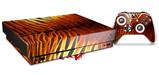 Skin Wrap compatible with XBOX One X Console and Controller Fractal Fur Tiger