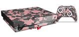 Skin Wrap compatible with XBOX One X Console and Controller WraptorCamo Old School Camouflage Camo Pink