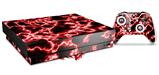 Skin Wrap compatible with XBOX One X Console and Controller Electrify Red