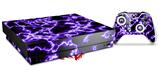 Skin Wrap compatible with XBOX One X Console and Controller Electrify Purple