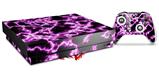 Skin Wrap compatible with XBOX One X Console and Controller Electrify Hot Pink