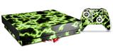 Skin Wrap compatible with XBOX One X Console and Controller Electrify Green