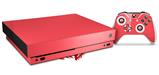 Skin Wrap compatible with XBOX One X Console and Controller Solids Collection Coral