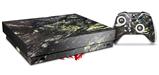 Skin Wrap compatible with XBOX One X Console and Controller Marble Granite 03 Black