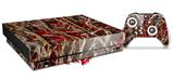 Skin Wrap compatible with XBOX One X Console and Controller WraptorCamo Grassy Marsh Camo Red