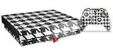 Skin Wrap compatible with XBOX One X Console and Controller Houndstooth Dark Gray