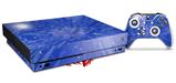 Skin Wrap compatible with XBOX One X Console and Controller Stardust Blue