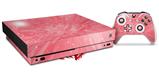 Skin Wrap compatible with XBOX One X Console and Controller Stardust Pink