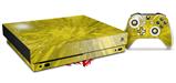 Skin Wrap compatible with XBOX One X Console and Controller Stardust Yellow