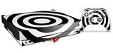 Skin Wrap compatible with XBOX One X Console and Controller Bullseye Black and White