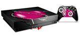 Skin Wrap compatible with XBOX One X Console and Controller Barbwire Heart Hot Pink