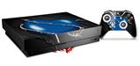 Skin Wrap compatible with XBOX One X Console and Controller Barbwire Heart Blue