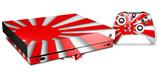 Skin Wrap compatible with XBOX One X Console and Controller Rising Sun Japanese Flag Red