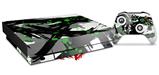 Skin Wrap compatible with XBOX One X Console and Controller Abstract 02 Green