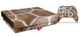 Skin Wrap compatible with XBOX One X Console and Controller Giraffe 02