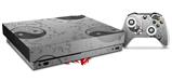 Skin Wrap compatible with XBOX One X Console and Controller Feminine Yin Yang Gray
