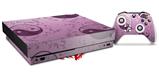 Skin Wrap compatible with XBOX One X Console and Controller Feminine Yin Yang Purple
