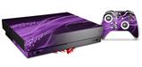Skin Wrap compatible with XBOX One X Console and Controller Mystic Vortex Purple