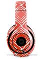 WraptorSkinz Skin Decal Wrap compatible with Beats Studio 2 and 3 Wired and Wireless Headphones Wavey Red Skin Only HEADPHONES NOT INCLUDED