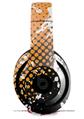 WraptorSkinz Skin Decal Wrap compatible with Beats Studio 2 and 3 Wired and Wireless Headphones Halftone Splatter White Orange Skin Only HEADPHONES NOT INCLUDED