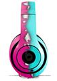 WraptorSkinz Skin Decal Wrap compatible with Beats Studio 2 and 3 Wired and Wireless Headphones Ripped Colors Hot Pink Neon Teal Skin Only HEADPHONES NOT INCLUDED