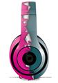 WraptorSkinz Skin Decal Wrap compatible with Beats Studio 2 and 3 Wired and Wireless Headphones Ripped Colors Hot Pink Seafoam Green Skin Only HEADPHONES NOT INCLUDED