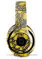 WraptorSkinz Skin Decal Wrap compatible with Beats Studio 2 and 3 Wired and Wireless Headphones Scattered Skulls Yellow Skin Only HEADPHONES NOT INCLUDED