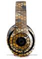 WraptorSkinz Skin Decal Wrap compatible with Beats Studio 2 and 3 Wired and Wireless Headphones HEX Mesh Camo 01 Orange Skin Only HEADPHONES NOT INCLUDED