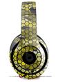 WraptorSkinz Skin Decal Wrap compatible with Beats Studio 2 and 3 Wired and Wireless Headphones HEX Mesh Camo 01 Yellow Skin Only HEADPHONES NOT INCLUDED