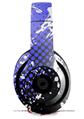 WraptorSkinz Skin Decal Wrap compatible with Beats Studio 2 and 3 Wired and Wireless Headphones Halftone Splatter White Blue Skin Only HEADPHONES NOT INCLUDED