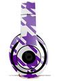 WraptorSkinz Skin Decal Wrap compatible with Beats Studio 2 and 3 Wired and Wireless Headphones Houndstooth Purple Skin Only HEADPHONES NOT INCLUDED