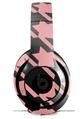 WraptorSkinz Skin Decal Wrap compatible with Beats Studio 2 and 3 Wired and Wireless Headphones Houndstooth Pink on Black Skin Only HEADPHONES NOT INCLUDED