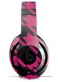 WraptorSkinz Skin Decal Wrap compatible with Beats Studio 2 and 3 Wired and Wireless Headphones Houndstooth Hot Pink on Black Skin Only HEADPHONES NOT INCLUDED