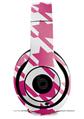 WraptorSkinz Skin Decal Wrap compatible with Beats Studio 2 and 3 Wired and Wireless Headphones Houndstooth Hot Pink Skin Only HEADPHONES NOT INCLUDED