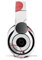 WraptorSkinz Skin Decal Wrap compatible with Beats Studio 2 and 3 Wired and Wireless Headphones Lots of Dots Red on White Skin Only HEADPHONES NOT INCLUDED