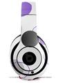 WraptorSkinz Skin Decal Wrap compatible with Beats Studio 2 and 3 Wired and Wireless Headphones Lots of Dots Purple on White Skin Only HEADPHONES NOT INCLUDED
