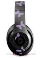 WraptorSkinz Skin Decal Wrap compatible with Beats Studio 2 and 3 Wired and Wireless Headphones Pastel Butterflies Purple on Black Skin Only HEADPHONES NOT INCLUDED