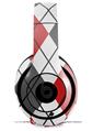 WraptorSkinz Skin Decal Wrap compatible with Beats Studio 2 and 3 Wired and Wireless Headphones Argyle Red and Gray Skin Only HEADPHONES NOT INCLUDED