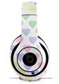 WraptorSkinz Skin Decal Wrap compatible with Beats Studio 2 and 3 Wired and Wireless Headphones Pastel Hearts on White Skin Only HEADPHONES NOT INCLUDED