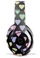 WraptorSkinz Skin Decal Wrap compatible with Beats Studio 2 and 3 Wired and Wireless Headphones Pastel Hearts on Black Skin Only HEADPHONES NOT INCLUDED