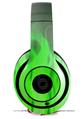 WraptorSkinz Skin Decal Wrap compatible with Beats Studio 2 and 3 Wired and Wireless Headphones Fire Green Skin Only HEADPHONES NOT INCLUDED