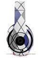 WraptorSkinz Skin Decal Wrap compatible with Beats Studio 2 and 3 Wired and Wireless Headphones Argyle Blue and Gray Skin Only HEADPHONES NOT INCLUDED