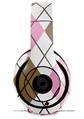 WraptorSkinz Skin Decal Wrap compatible with Beats Studio 2 and 3 Wired and Wireless Headphones Argyle Pink and Brown Skin Only HEADPHONES NOT INCLUDED