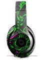 WraptorSkinz Skin Decal Wrap compatible with Beats Studio 2 and 3 Wired and Wireless Headphones Twisted Garden Green and Hot Pink Skin Only HEADPHONES NOT INCLUDED