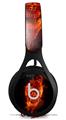 WraptorSkinz Skin Decal Wrap compatible with Beats EP Headphones Flaming Fire Skull Orange Skin Only HEADPHONES NOT INCLUDED