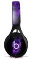 WraptorSkinz Skin Decal Wrap compatible with Beats EP Headphones Flaming Fire Skull Purple Skin Only HEADPHONES NOT INCLUDED