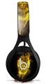 WraptorSkinz Skin Decal Wrap compatible with Beats EP Headphones Flaming Fire Skull Yellow Skin Only HEADPHONES NOT INCLUDED