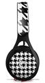 WraptorSkinz Skin Decal Wrap compatible with Beats EP Headphones Houndstooth Black Skin Only HEADPHONES NOT INCLUDED