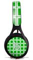 WraptorSkinz Skin Decal Wrap compatible with Beats EP Headphones Squared Green Skin Only HEADPHONES NOT INCLUDED