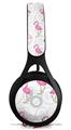 WraptorSkinz Skin Decal Wrap compatible with Beats EP Headphones Flamingos on White Skin Only HEADPHONES NOT INCLUDED